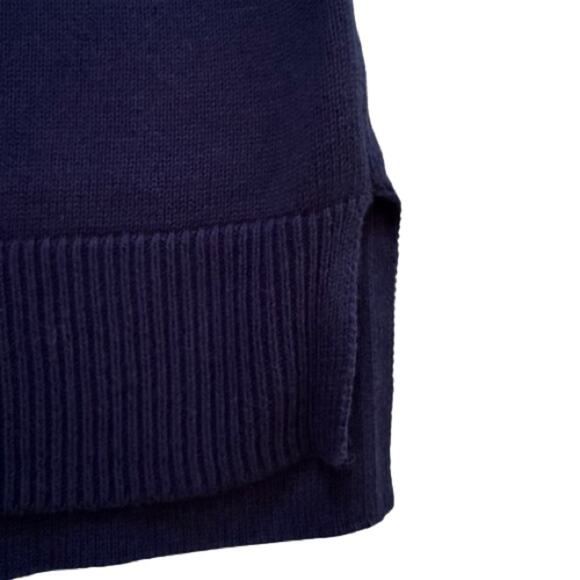 Liz Claiborne Woman Blue Round Neck Cotton Knit Gold Buttons Top Sweater 3X NEW - Picture 10 of 13